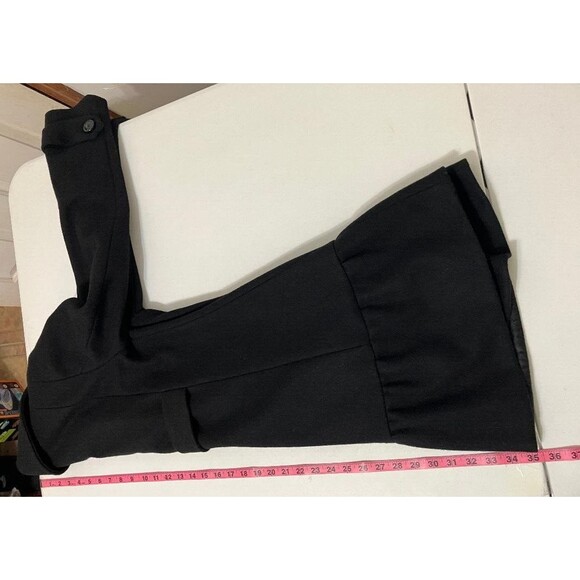 Max Mara Weekend Black Virgin Wool Coat Women's 10 Double Breast Peacoat Ukraine - Picture 11 of 14